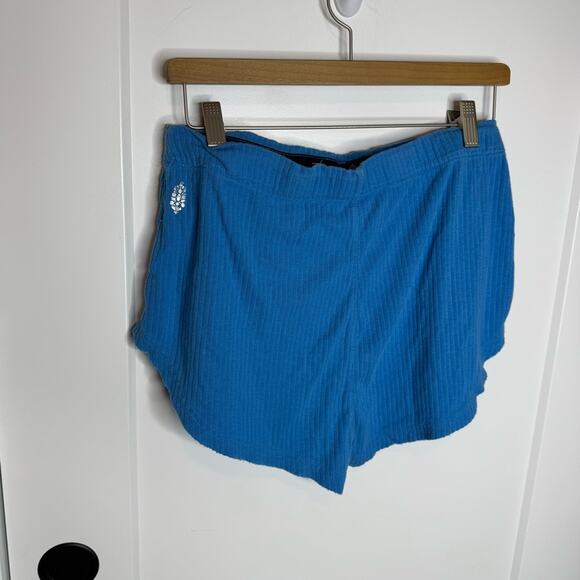 Free People Movement Luxe Rib Knit Elastic Snap Short St Tropez Lounge Medium - Picture 5 of 7